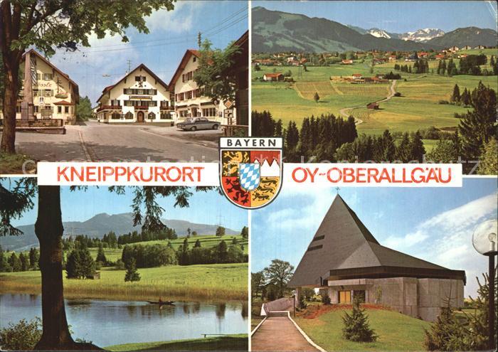 Oy Bad Mittelberg Oberallgaeu Bayern Teilansichten Kneippkurort Kirche See Alpen