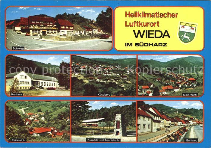 Wieda Teilansichten Heilklimatischer Luftkurort Kurhaus Kurpark Tennishalle