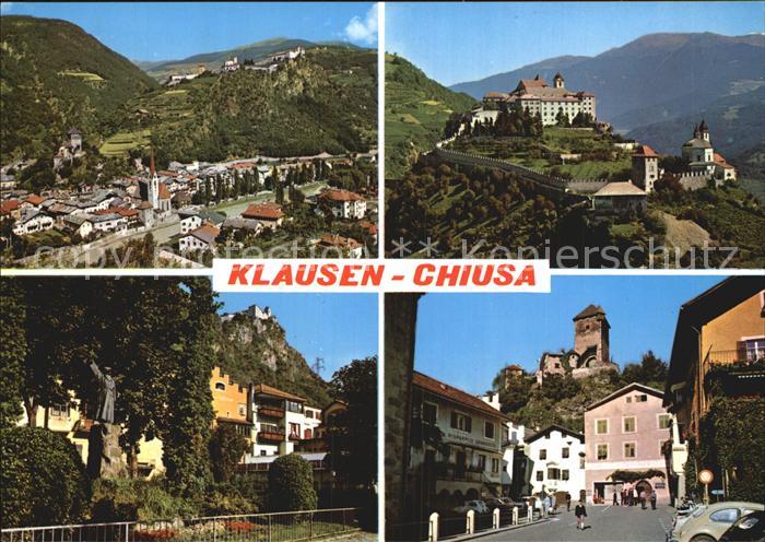 Klausen Eisacktal Suedtirol Panorama Kloster Saeben Haspinger Denkmal Schloss Br