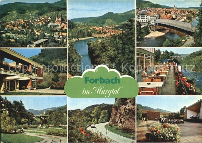Forbach Baden Panorama Kurort Murgtal Holzbruecke