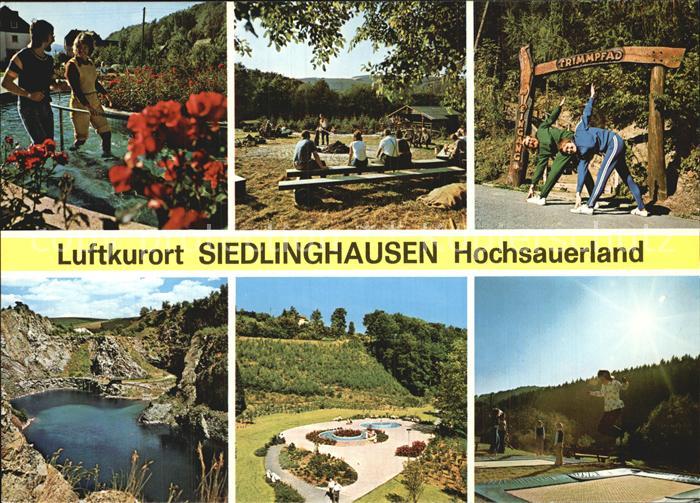 Siedlinghausen Luftkurort Trimmpfad See Kurpark Wassertreten