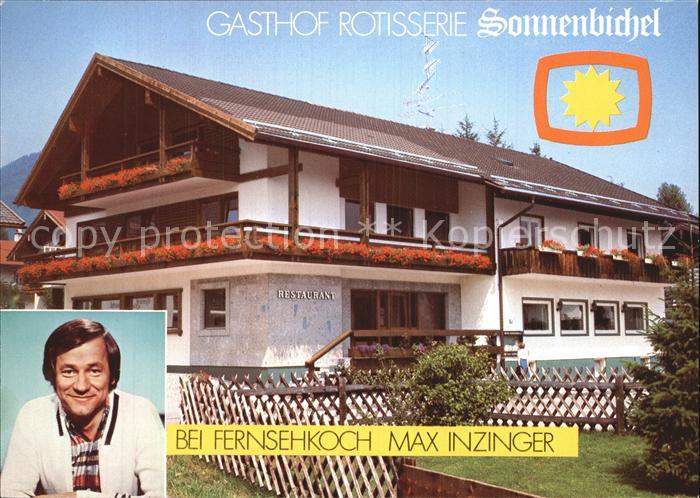 Ruhpolding Bayern Gasthof Rotisserie Sonnenbichel Fernsehkoch Max Inzinger