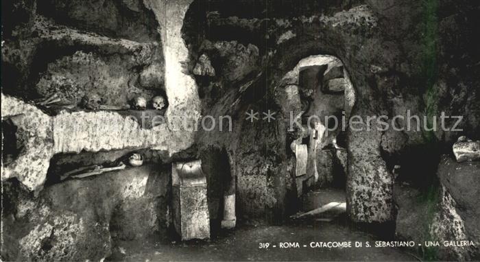 Roma Rom Catacombe di S Sebastiano una galleria