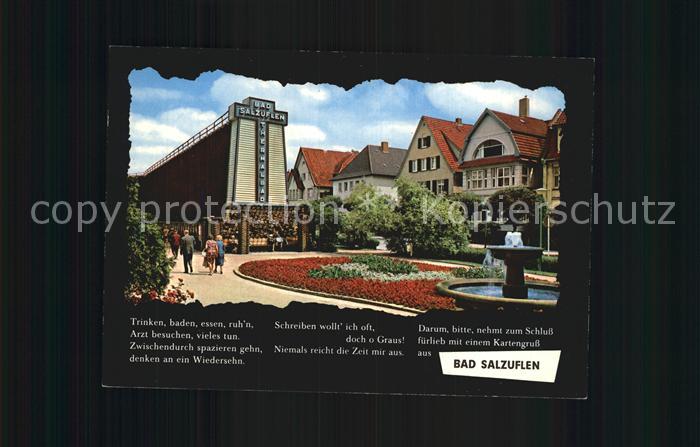 Bad Salzuflen Kurpark Eingang Brunnen