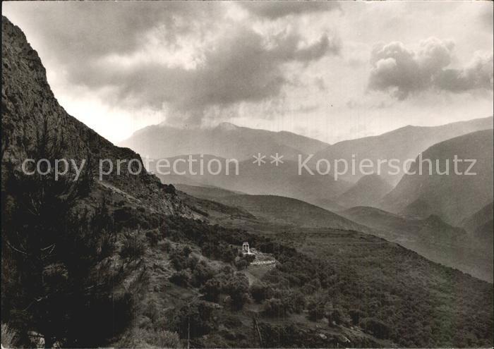 Delphi Delfi Panorama Parnass Gebirge