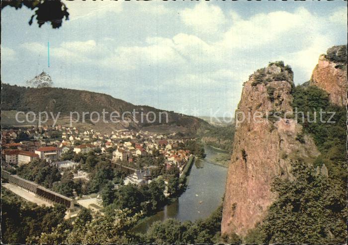 Bad Muenster Stein Ebernburg Panorama Nahe mit Rheingrafenstein