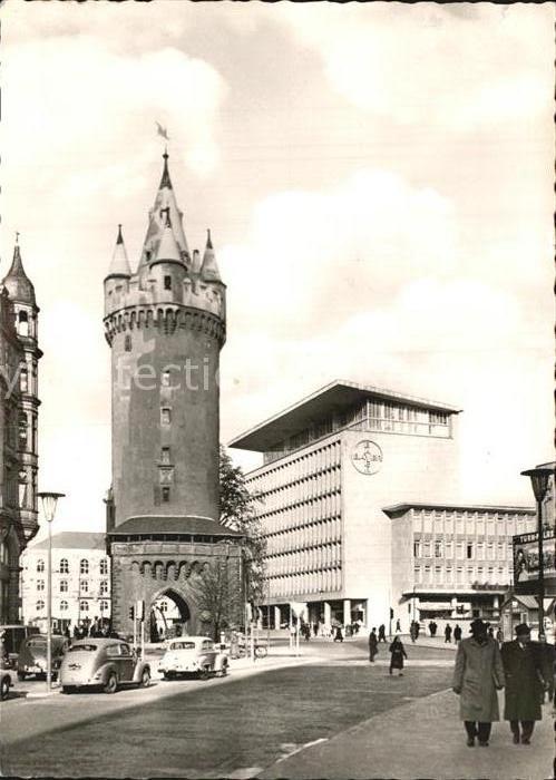 Frankfurt Main Eschenheimer Turm und Bayer Haus