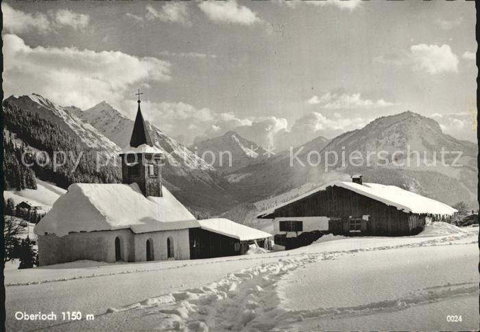 Oberjoch Bergdorf Winterpanorama Allgaeuer Alpen
