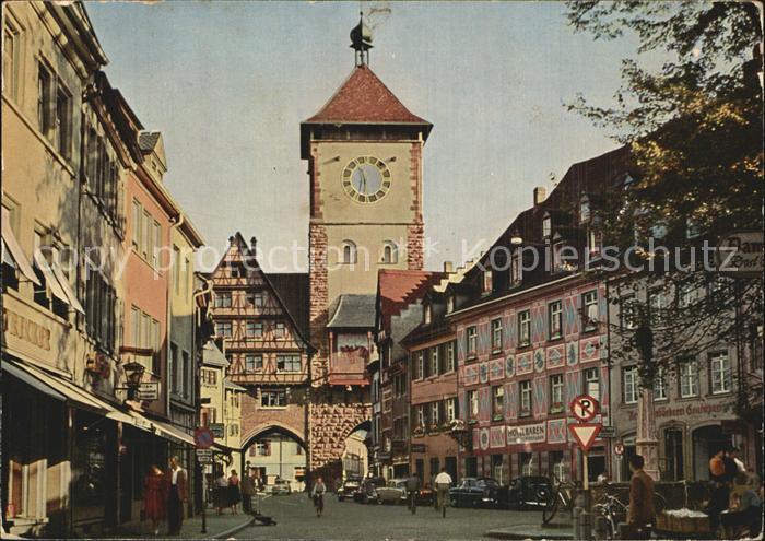 Freiburg Breisgau Oberlinden mit Schwabentor