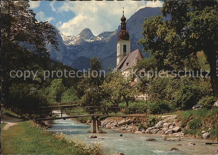 Ramsau Berchtesgaden Ramsauer Kircherl mit Reiteralpe Berchtesgadener Alpen