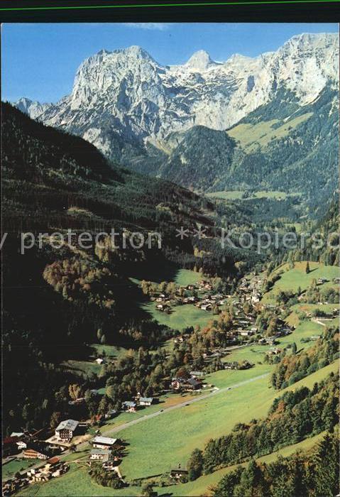 Ramsau Berchtesgaden Panorama Blick vom Soleleitungsweg Reiteralpe Berchtesgaden