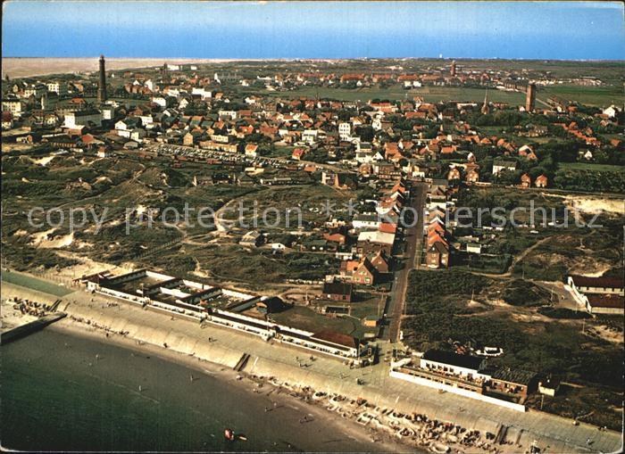 BORKUM Nordseebad Niedersachsen Fliegeraufnahme
