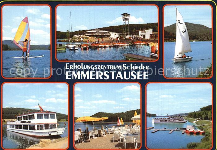 Schieder-Schwalenberg Erholungszentrum Emmerstausee Segeln Ausflugsdampfer