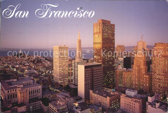 San Francisco California Skyline at dusk
