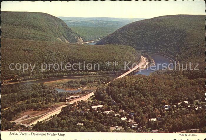 Delaware Water Gap Aerial view