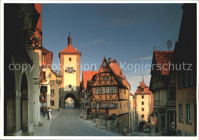 Rothenburg Tauber Ploenlein Sieberstor Kobolzeller Tor The Germany Collection