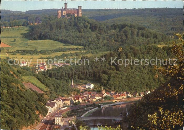 Balduinstein Blick auf die Lahn Schloss Schaumburg