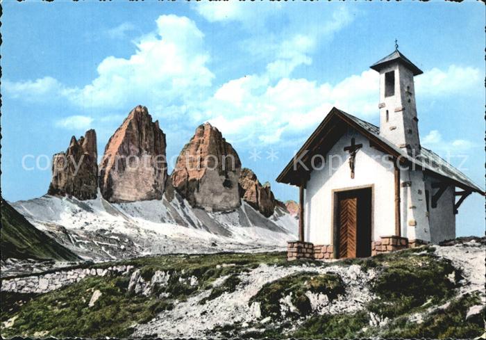 Tre Cime Di Lavaredo Chiesietta al Rifugio Locatelli Dolomiten Kapelle
