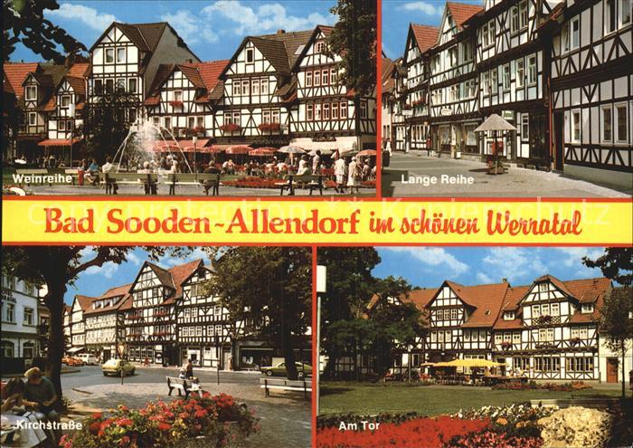 Allendorf Bad Sooden Weinreihe Lange Reihe Kirchstrasse Am Tor Fachwerkhaeuser S