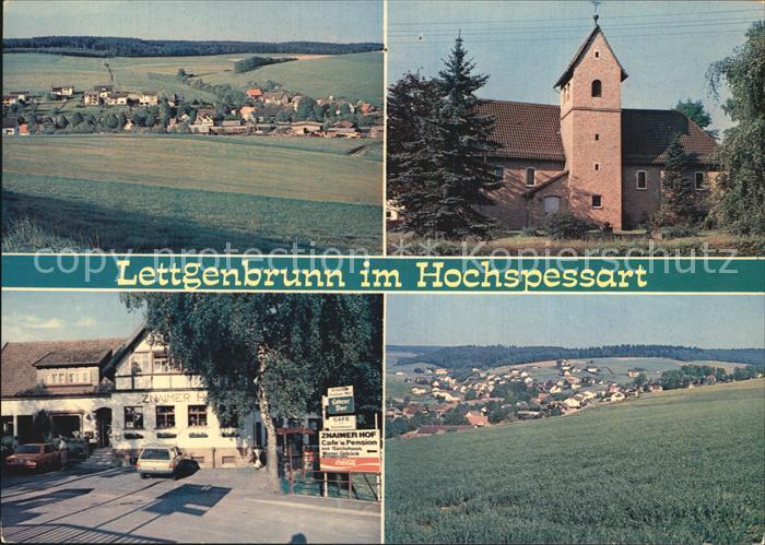 Lettgenbrunn Panorama Hochspessart Restaurant Cafe Znaimer Hof