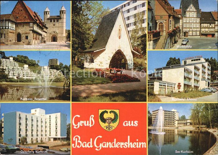 Bad Gandersheim Stiftskirche Kurheim Marktplatz Kurhotel See Kapelle