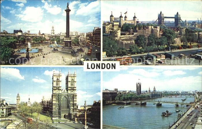 London Tower Bridge Trafalgar Square Westminster Abbey