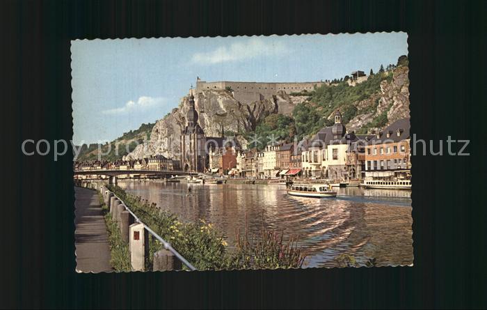 Dinant Wallonie Panorama Schiff