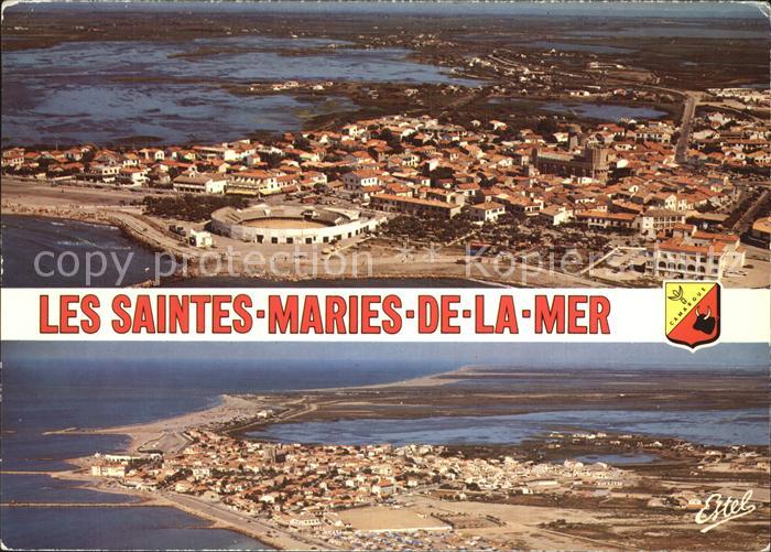 Les Saintes-Maries-de-la-Mer Fliegeraufnahme