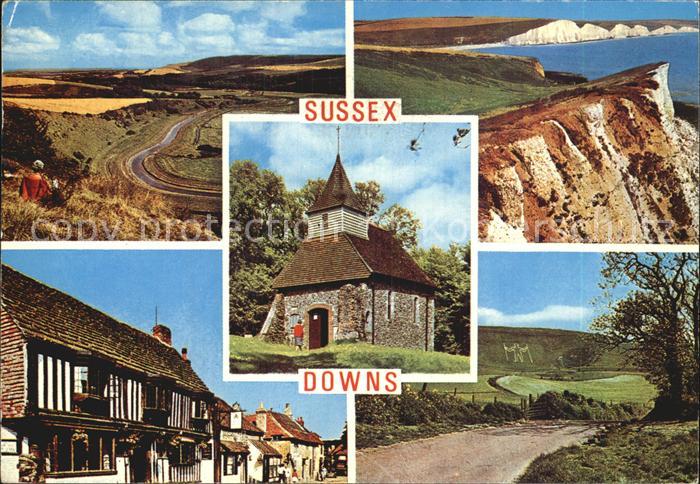 Sussex Kirche Steilkueste Teilansicht