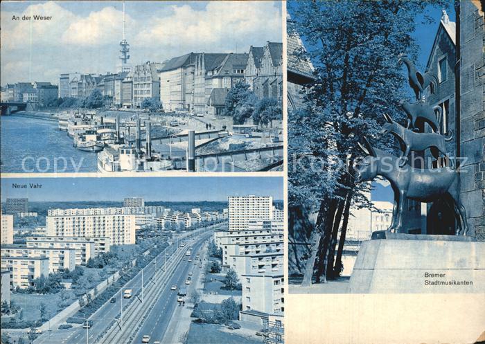BREMEN  CITY Weser Neue Vahr Stadtmusikanten