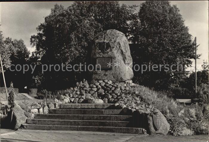 Szczecinek Gedenkstein