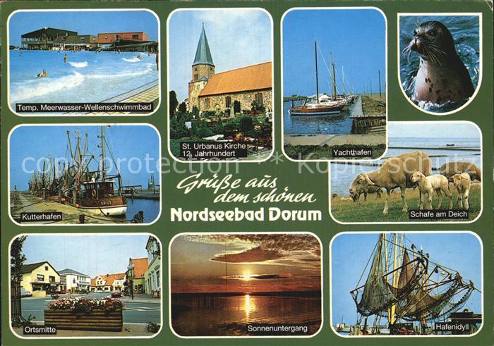 Dorum Yachthafen Kutterhafen Sankt Urbanus Kirche