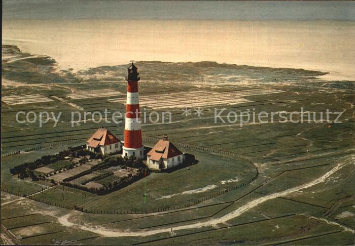 Westerhever Leuchtturm Fliegeraufnahme