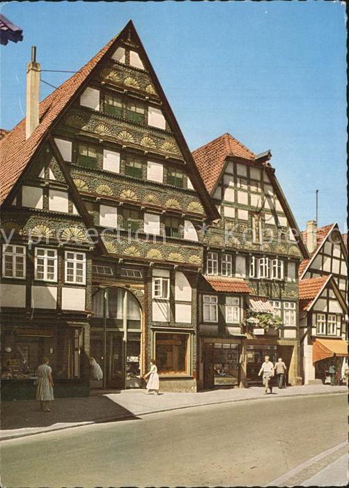 Salzuflen Bad Alte Buergerhaeuser Langen Strasse