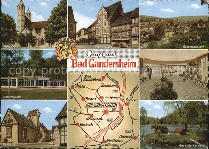 Bad Gandersheim Wandelhalle Stiftskirche Rathaus Marktplatz