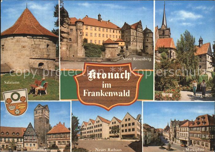 Kronach Oberfranken Veste Rosenberg Salzturm Stadtturm