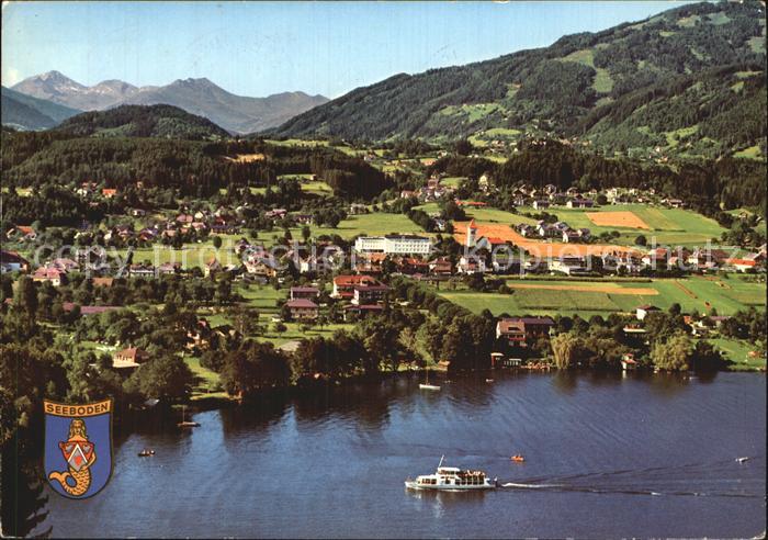 Seeboden Millstaettersee Fliegeraufnahme mit Millstaettersee
