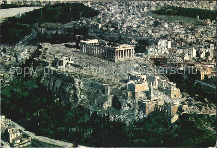 Athenes Athen Fliegeraufnahme mit Akropolis