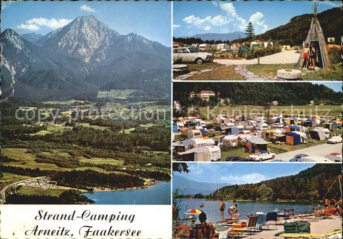 Faakersee Strand-Camping Arneitz Fliegeraufnahme