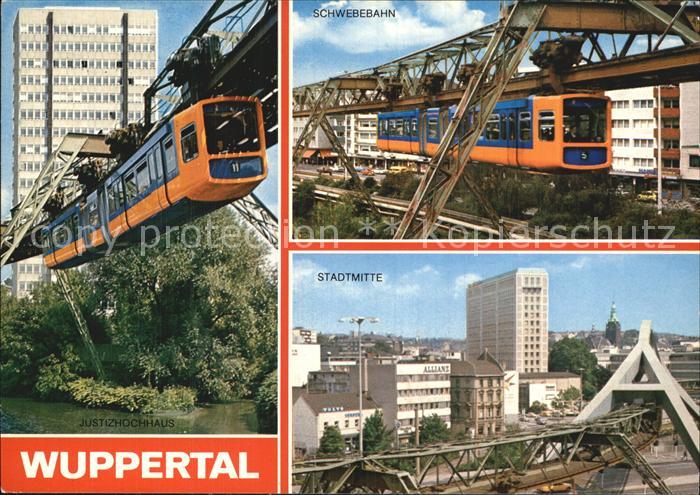 WUPPERTAL NRW Schwebebahn Stadtmitte