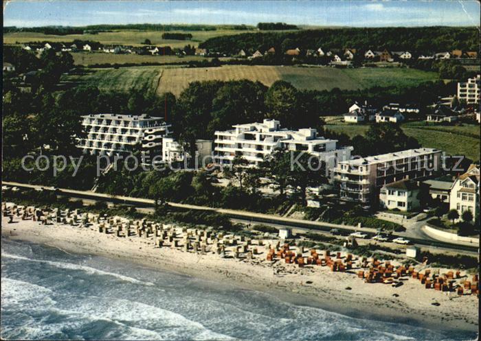 Scharbeutz Ostseebad Fliegeraufnahme mit Strand