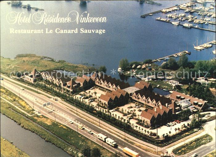 Vinkeveen Hotel Residence Vinkeveen Fliegeraufnahme mit Hafen