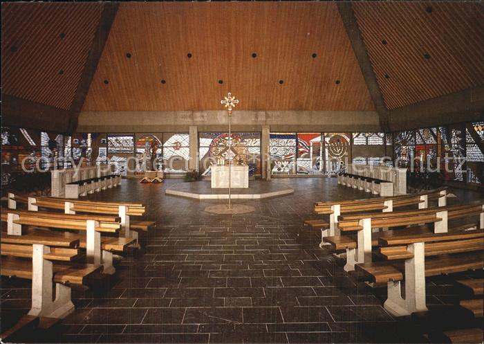BADEN-BADEN BW Autobahnkirche St. Christophorus innen