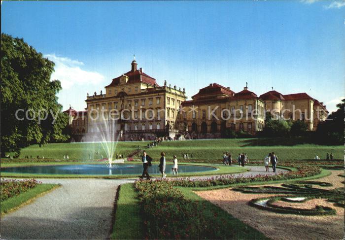 Ludwigsburg Wuerttemberg Schloss mit Garten