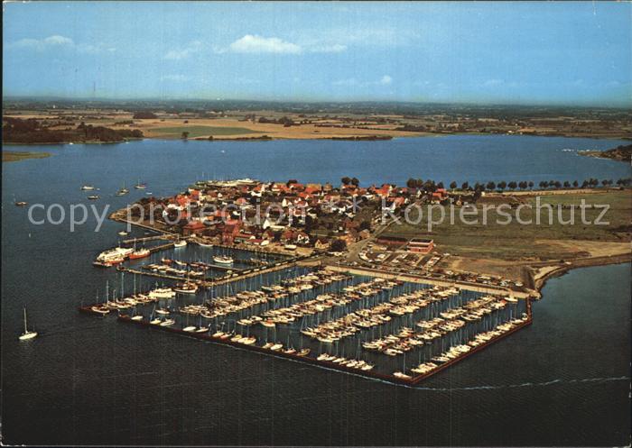 Maasholm Fliegeraufnahme Yacht- und Fischereihafen