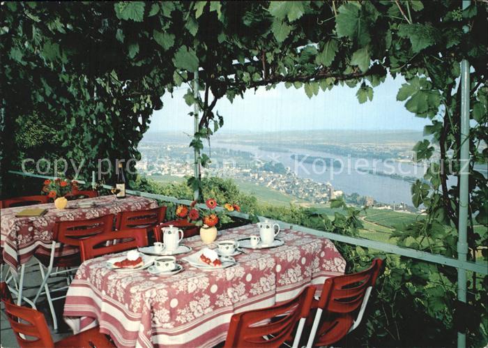 Ruedesheim Rhein Cafe Restaurant Rebenhaus