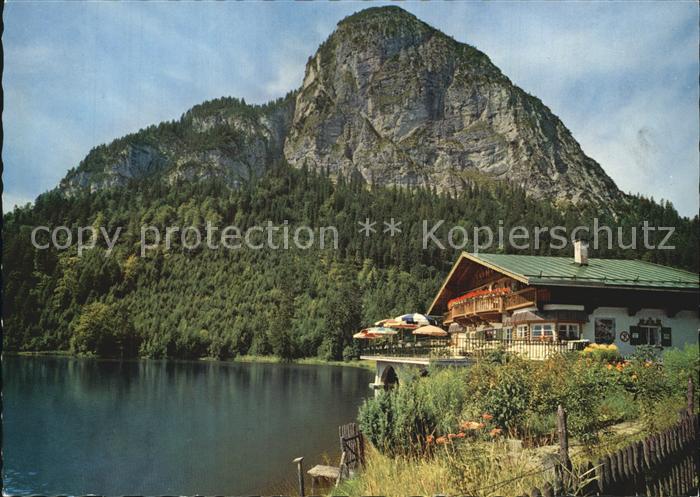 GARMISCH-PARTENKIRCHEN Bayern Seehaus Pflegersee gegen Koenigstand