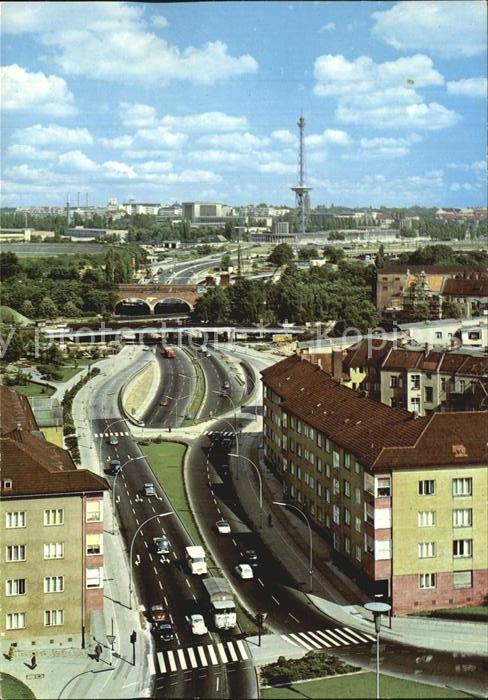 BERLIN  CITY Halensee Stadtautobahn mit Funkturm
