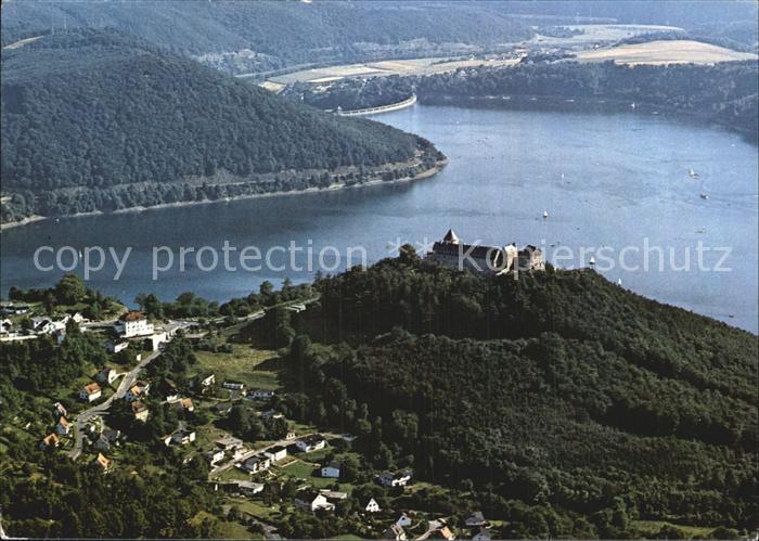 Edersee Fliegeraufnahme Schloss Waldeck