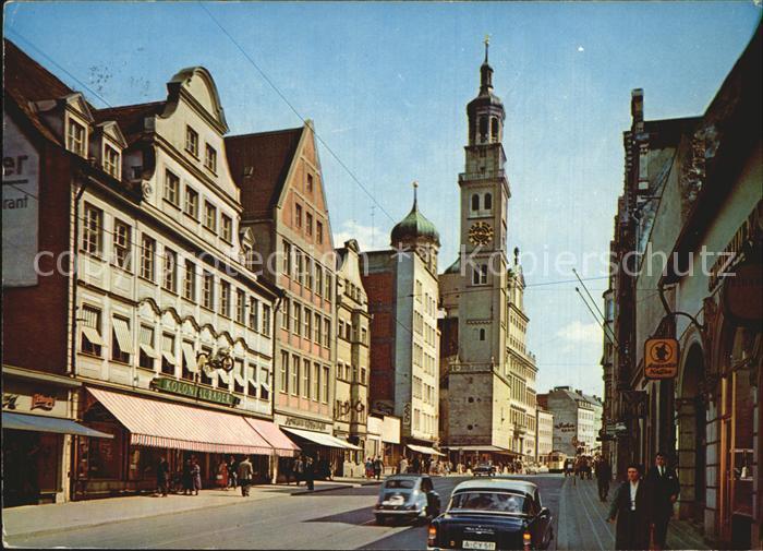 Augsburg Karolinenstrasse mit Perlach